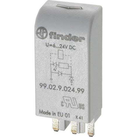 Finder Steckmodul mit RC-Glied 99.02.0.230.09  Passend für Modell (Relais): Finder 90.03, Finder 60.