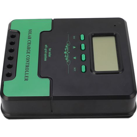 Régulateur de charge solaire MPPT 50A, écran LCD, double port USB 5V 3A, compatible batteries 12V/24V, chargeur intelligent pour panneaux photovoltaïques (1/5)