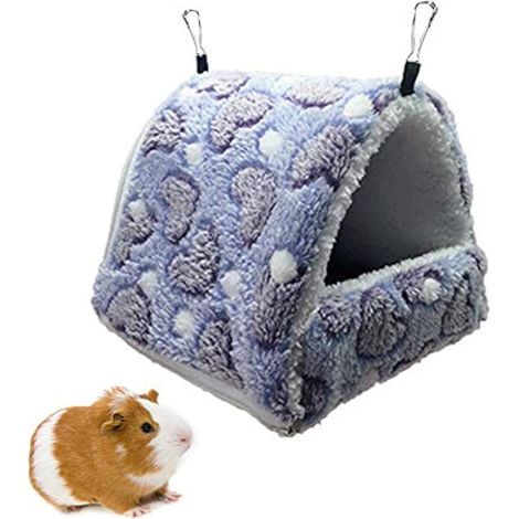 Lit chaud d'hiver amovible pour cochon d'Inde, hamster, chinchilla, furet, écureuil, dègue (1/5)