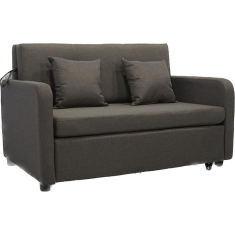 Divano Sof Bed Colore Grigio 138X93X83 cm Letto 2 Piazze ITALFROM (1/2)