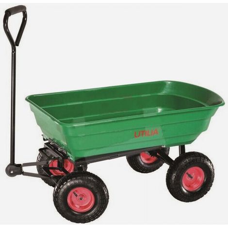 Utilia CARRELLO RIBALTABILE DA GIARDINO lt. 75 portata max kg. 250 (1/3)