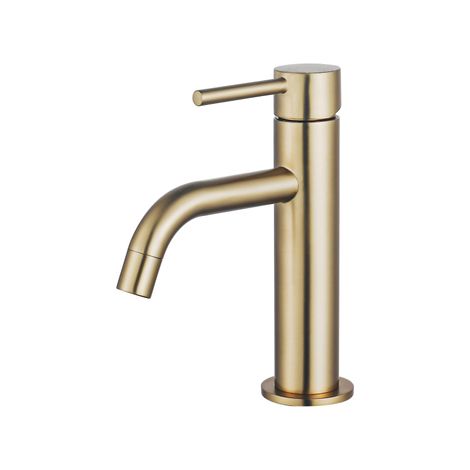 Fortifura Calvi Slim Robinet lavabo 17.3cm monotrou Laiton brossé (1/5)