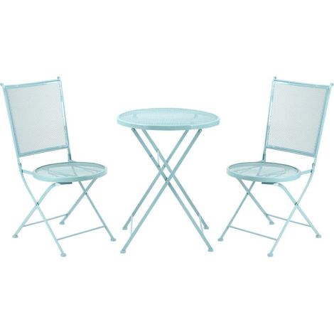 Ensemble de jardin avec 1 table et 2 chaises pliantes (1/5)