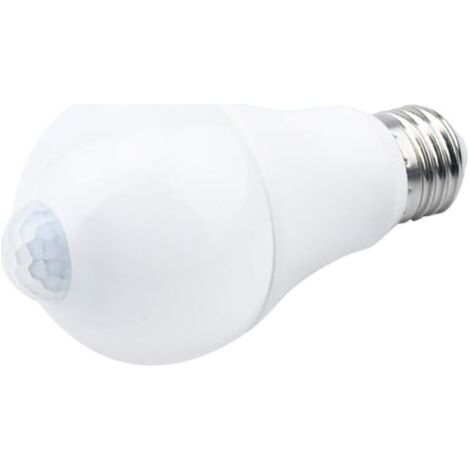 Ampoule LED E27 avec détecteur de mouvement Lumière intelligente 9 W Remplace l'ampoule basse consommation 90 W Angle d'éclairage 120°, blanc, E27, 9 W (1/5)