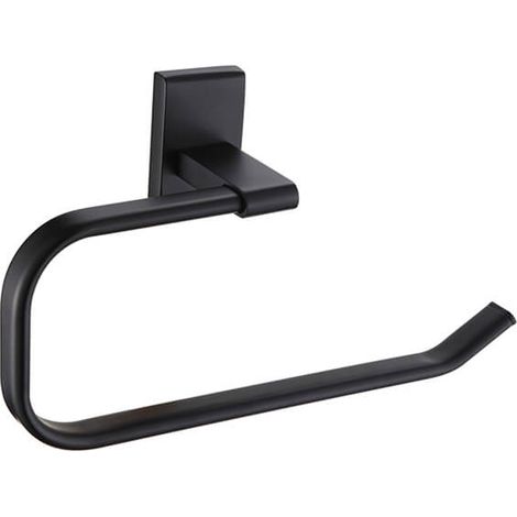 Showerdrape Unity Black Stainless Steel Wall Mounted Towel Ring