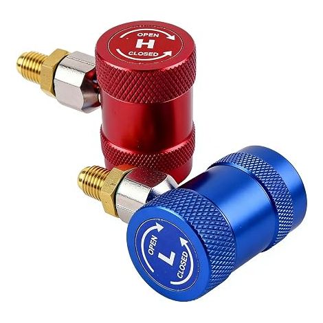 R1234yf to R134a Adapter Quick Connector Kit R1234yf Adapter R1234yf to R134a Adapter for Automotive Air Conditioning System Maintenance Vacuum Pump Adapter (1/5)