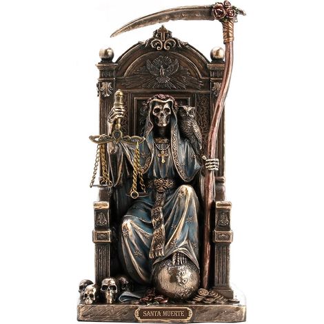 Signes Grimalt Figure de figure de personne  Figure Diosa Santa Death Bronze Golden 21x11x12cm 28040