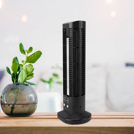 Ventilatore da tavolo portatile USB Toivize con luce LED, design compatto e silenzioso, nero, per la casa (1/5)