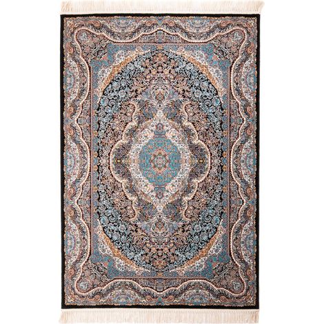 Tapis persan Jale  - 225x150cm, Rectangular - 100% Acrylique - Tissé - Turquoise (1/5)