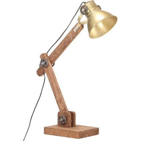 Lampe de bureau industrielle Laiton Rond 58x18x90 cm E27