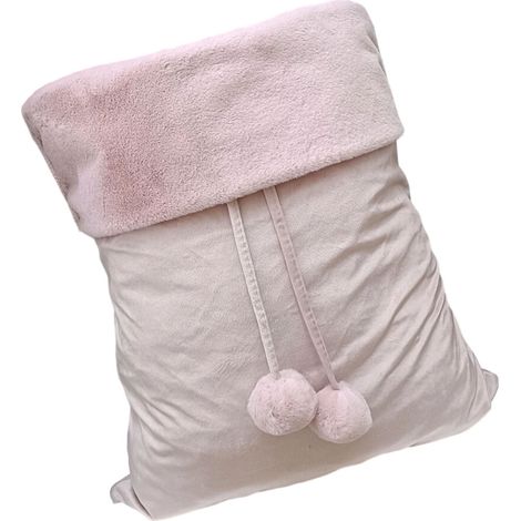 Bolsa grande de terciopelo para regalo de Navidad con cordón ajustable, forma de rosa.
