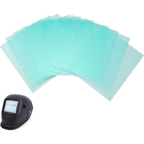 10pcs Lentille De Couverture De Casque De Soudage , Remplacement De Lentille De Protection De Soudage, Couvercle De Lentille De Couverture Transparent (1/5)