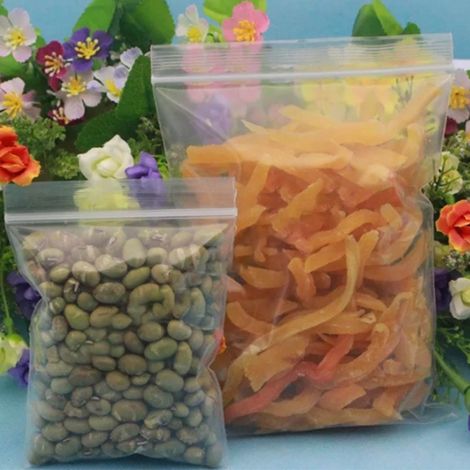 1200 sachets à fermeture à 12 fils de 46cm12, sachets auto-scellants en plastique PE, sachets d'emballage alimentaire transparents, sachets de rangement épais. (1/4)