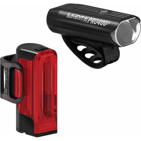 Lezyne Hecto Pro StVZO 400+ Negro Set Luces Bicicleta