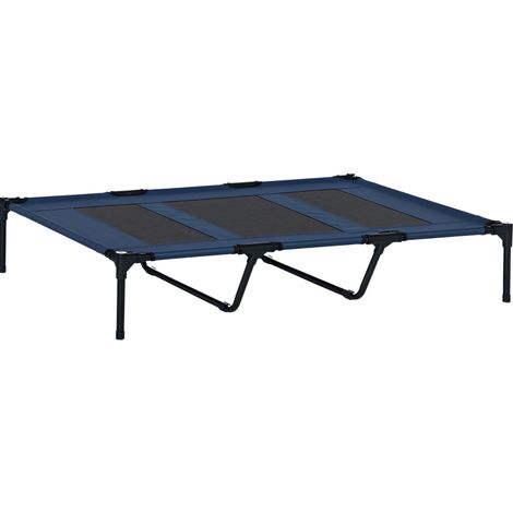 Faltbares, erhöhtes Outdoor-Hundebett 122 x 92 x 23 cm, dunkelblau (1/5)