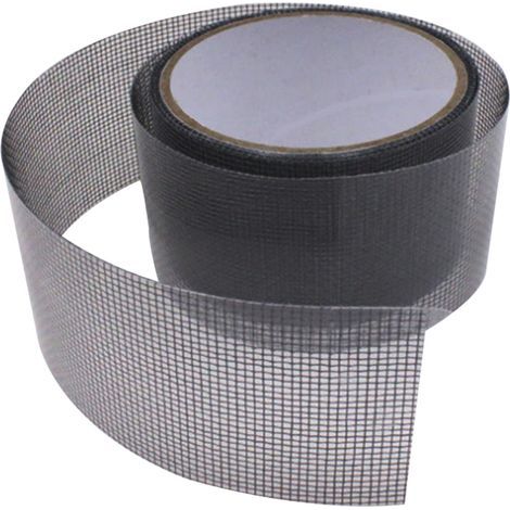 Ruban de Réparation pour Moustiquaire - Fibre de Verre Auto-Adhésif Étanche - 2 m x 5 cm - Pour Réparer Déchirures et Trous sur Fenêtres Portes et Tentes (1/5)