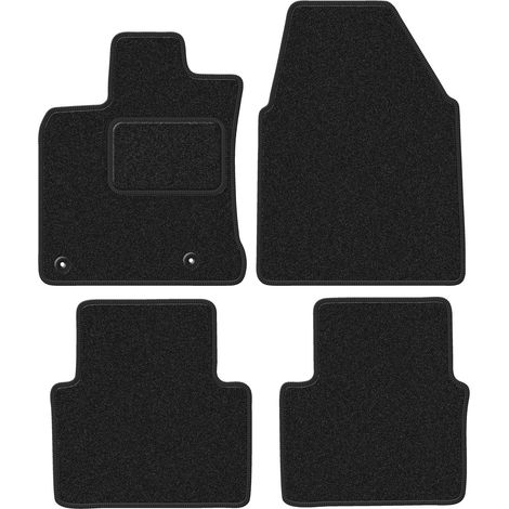 Alfombrillas de terciopelo para coche: Nissan Qashqai I J10 (ancho) crossover (2007-2013) antracita (1/5)