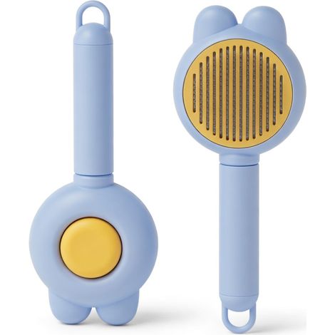 Brosse en acier pour animaux bleu oreilles de lapin 5 pc (1/5)