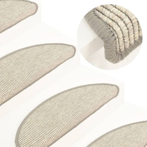 15 pcs Tapis d'escalier autocollants, Tapis de marches, Marchettes D'escalier 56x17x3 cm Argenté MKS45446 (1/5)