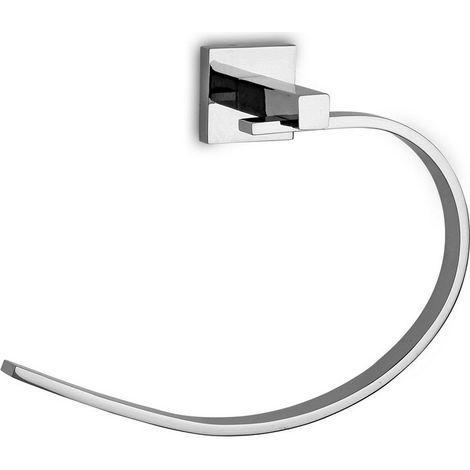 Portasalviette anello aperto in ottone cromato a muro modello ELTO-3472 kamalu
