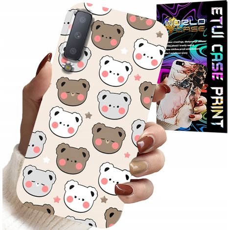 Funda para Samsung A7 2018 - Diseño de ositos de peluche para los más pequeños + cristal (1/5)