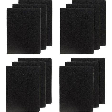 Lot de 12 filtres anti-odeurs de rechange compatibles avec les conteneurs IntelligentWaste, conteneurs de déchets alimentaires, odeur de charbon actif, élimination des COV (1/5)