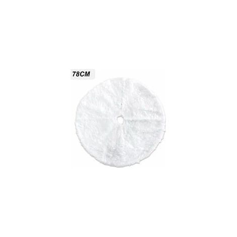 Tapis de sapin de Noël en peluche, tapis rond blanc neige pour sapin de Noël, base pour sapin de Noël pour la fête du Nouvel An, décorations de Noël pour la maison (1/5)