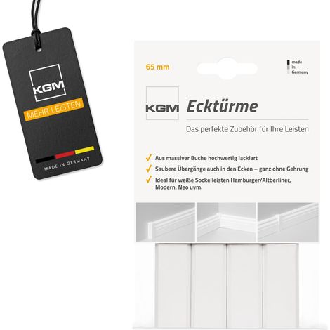 KGM Eckturm Vorteilspack weiß 65 mm – 4 Stück