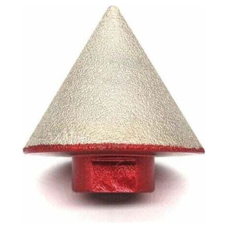 BARKBUSTERS Fraise diamantée brasée pour aléser la pierre, la céramique, le carrelage et le verre Fraise à pointe conique de 48 mm de diamètre Filetage M14 (1/5)