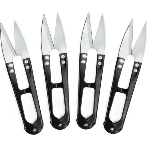 Tijeras Para Hilos - Hoja De Acero Inoxidable 304 - Para Costura Y Bordado - Mango Ergonómico - 1 Unidad (1/5)