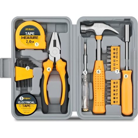 24-teiliges Universal-Handwerkzeug-Set für Zuhause, Hardware-Innensechskantschlüssel, Schraubendreher-Zange (1/5)