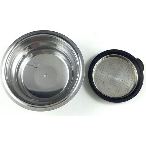 Removable perforated coffee filter for easy cleaning, for espresso machines (1/3)