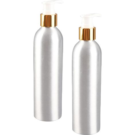 Nachfüllbare Cremeprobenflasche mit Aluminium Lotionpumpe 2