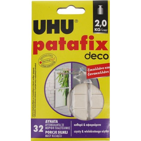 Patafix Homedeco adesivo in pasta, 32 pezzi UHU