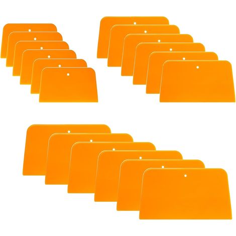 JSSEVN - 18-Piece Plastic Painter's Spatula Set, Surface Spatula Set for Applying Fillers, Glazes, and Paint (1/5)