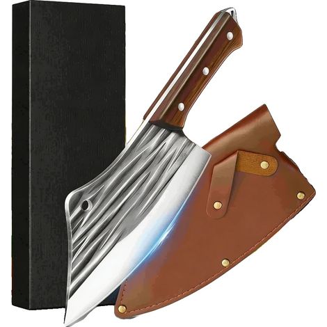 Fleischmesser, Hochkohlenstoff-Edelstahl, Klingenlänge 45 cm, Griff Länge 36 cm, Klingenwinkel 60°, Typ Messer (1/5)