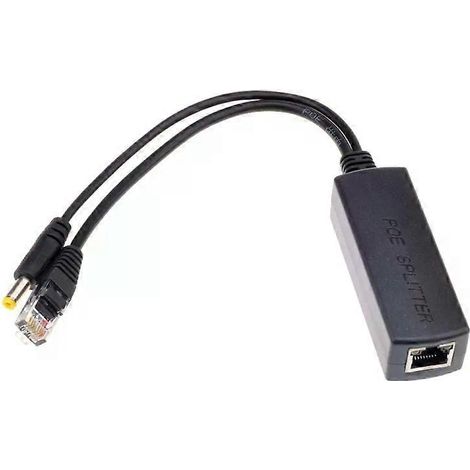 Répartiteur PoE (Power over Ethernet) - Entrée 48 V, Sortie 12 V pour caméras IP (1/5)