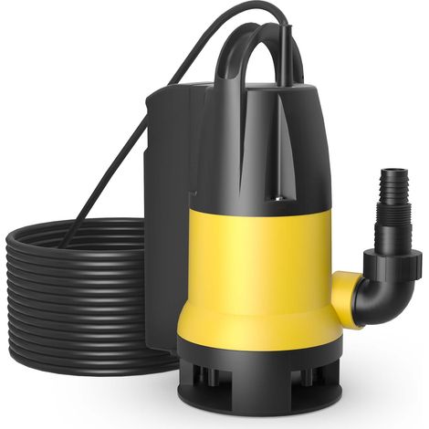 Bomba sumergible para aguas residuales 13000l/h, 750W, altura 7,5m, partículas hasta Ø35mm