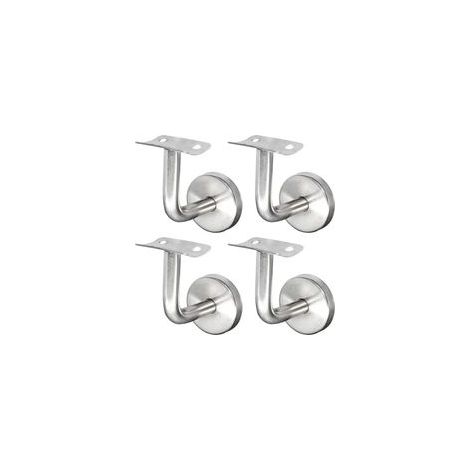 Support de main courante en inox 304 – Lot de 4 supports muraux pour rampe bois – Résistant à la corrosion – Installation facile (1/4)