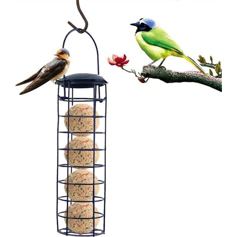 Distributeur de nourriture pour oiseaux sauvages - Boule de graisse (1/5)