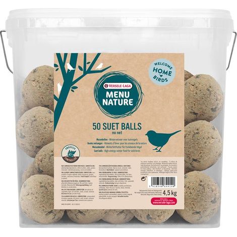 Boules de graisse sans filet VERSELE LAGA Menu Nature seau 50 pièces
