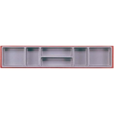 Bandeja alargada, 6 compartimentos Tengtools TTX01