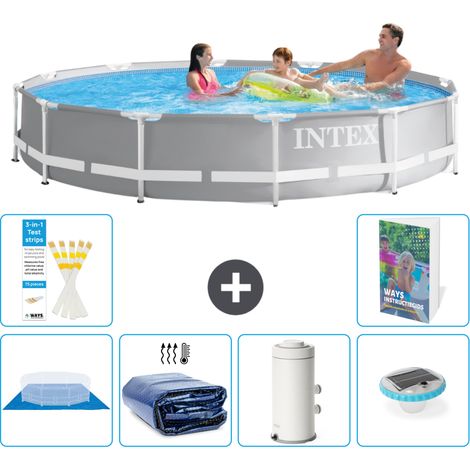 Prism Frame Pool Rund - 366x76 cm - 7-teilig S98