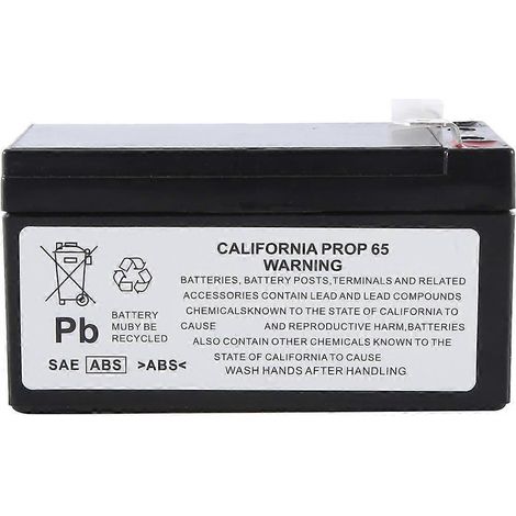 Batterie auxiliaire automobile 12 V 1,2 Ah pour Mercedes-Benz Classe ML RS (référence N000000004039) (1/5)