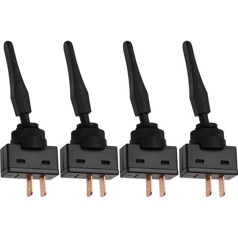 4er-Pack ASW-13-101 ASW-13-101L 2-polige Kippschalter M12 x 0,75 mm für Auto und Motorrad (1/5)