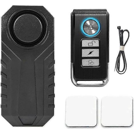 Fahrradalarm, Funkalarmanlage, Alarmanlage für Fahrrad, Motorrad, Auto, 113 dB wasserdichter Sicherheitsalarm (1/3)