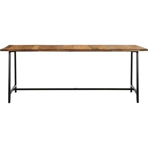 Table à manger 200x100x75 cm bois de manguier massif CFW264196 (1/5)