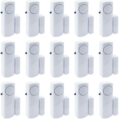 15er-Pack Tür- und Fensteralarme, 90 dB Kindersicherheits-Funksensor-Tür-, Fenster- und Poolalarm für Zuhause