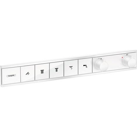Module thermostatique RainSelect encastréavec 5 fonctions blanc mat