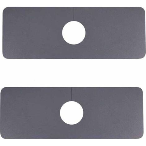 Tapis de robinet universel indéchirable, tapis d'évier multifonctionnel, super absorbant, à séchage rapide, tapis de salle de bain facile à nettoyer (gris)